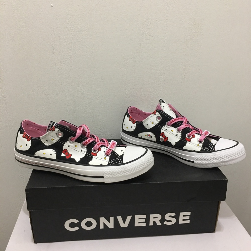 New Converse CTAS OX Hello Kitty Sneakers Shoes Mens 4 Womens 6